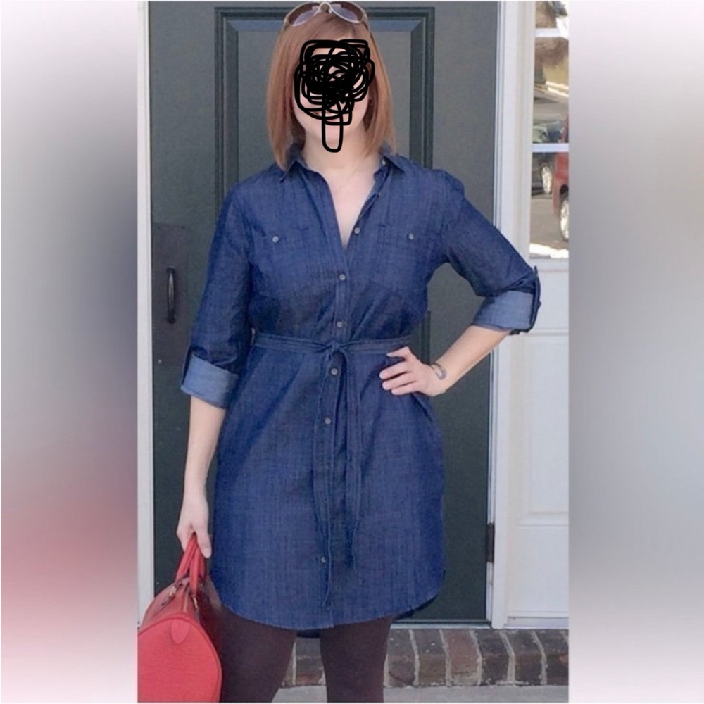 LOFT Chambray Dress